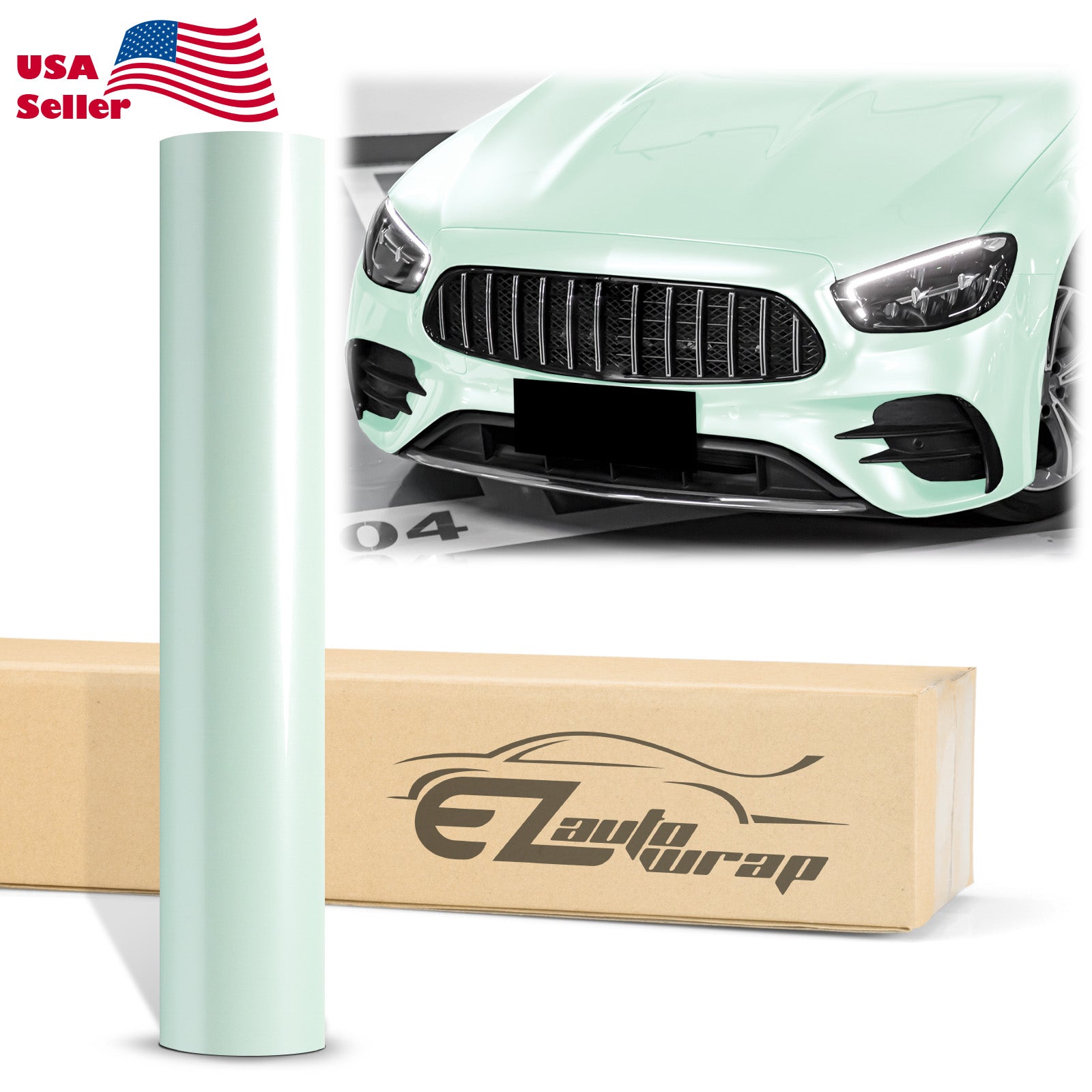 PET Super Gloss Pearlescent Mint Green Vinyl Wrap