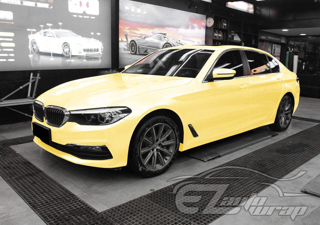 High Gloss Lemon Yellow Vinyl Wrap – EzAuto Wrap