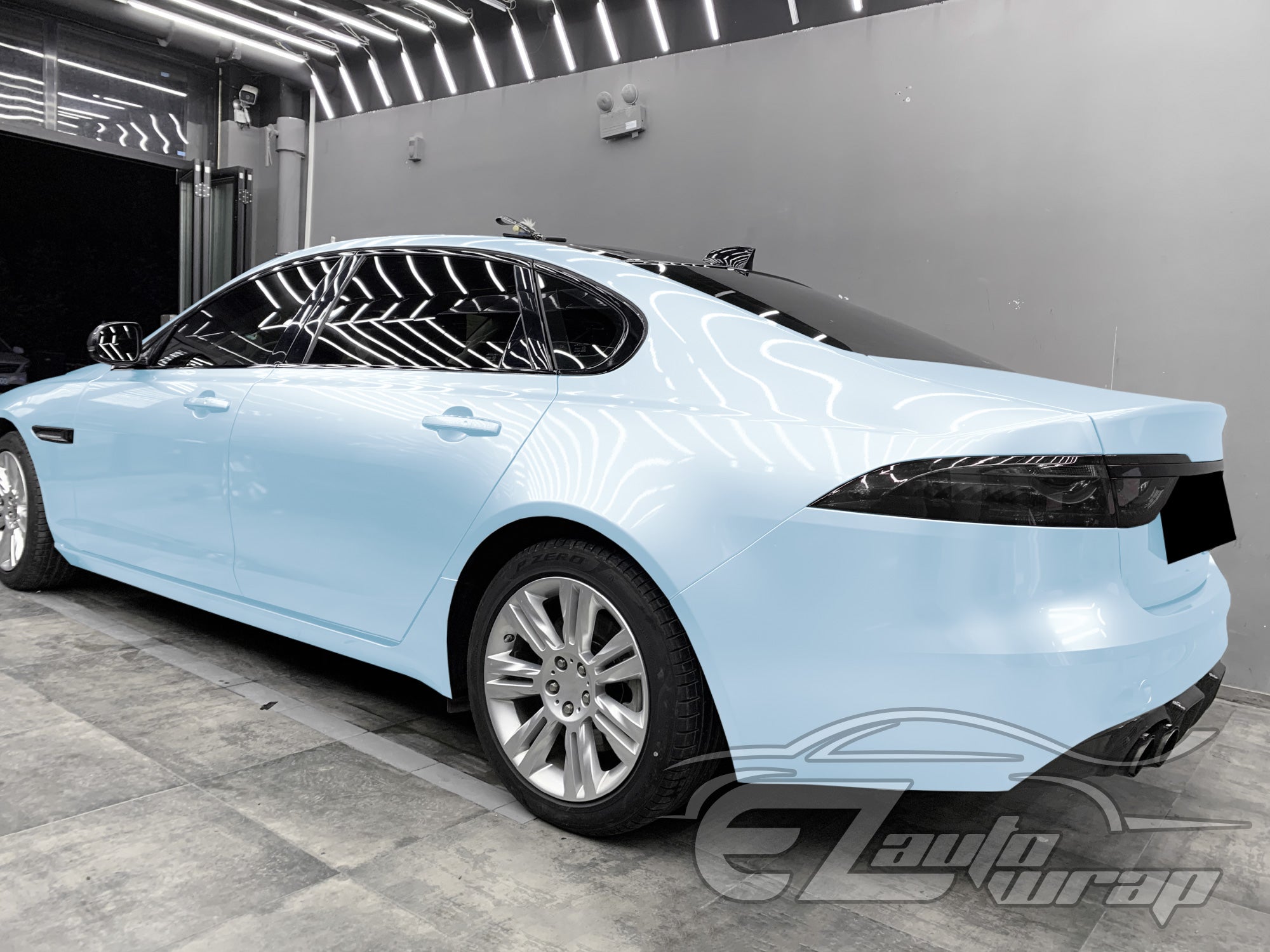 Gloss Pearlescent Baby Blue Vinyl Wrap – EzAuto Wrap