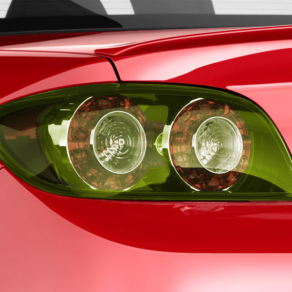 Tint Neon Yellow Glossy Taillight Headlight Film