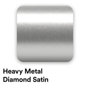 Heavy Metal Diamond Satin Silicon Silver Vinyl Wrap