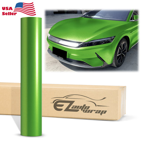 Heavy Metal Diamond Satin Emerald Green Vinyl Wrap