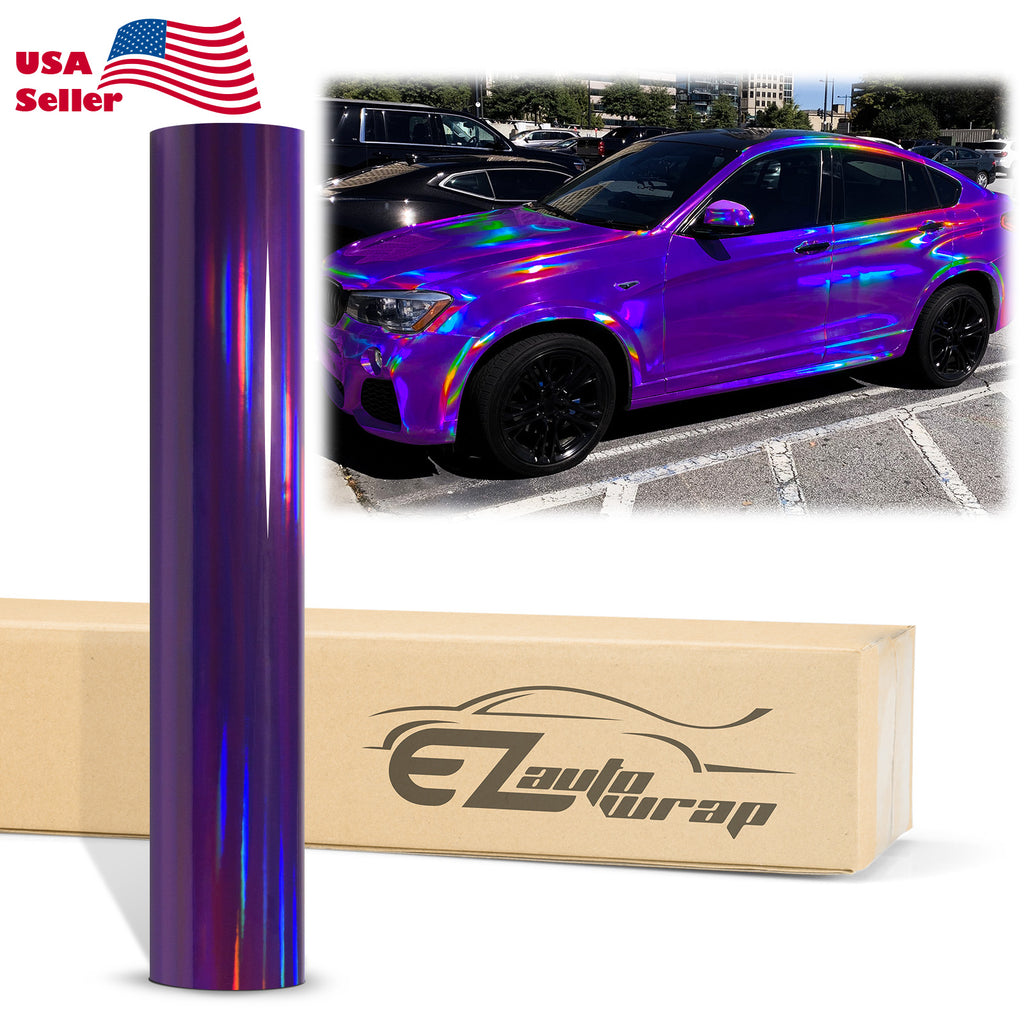 Car Vinyl Wrap, Holographic Chrome Wrap