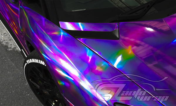 Holographic Purple Rainbow Vinyl Wrap