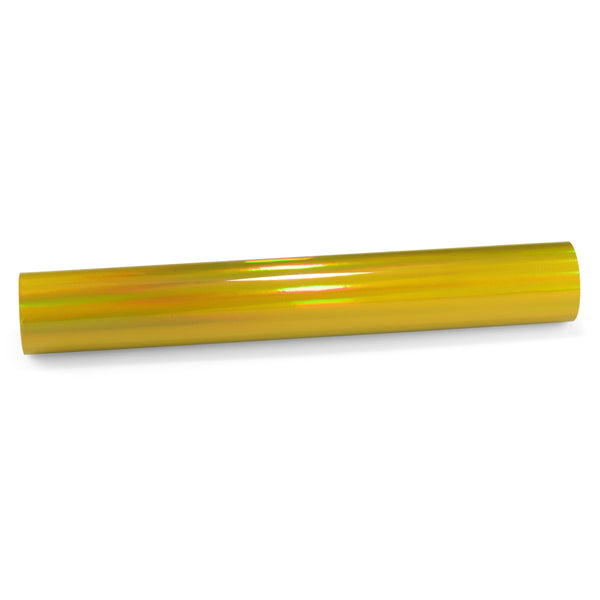 Holographic Yellow Rainbow Vinyl Wrap