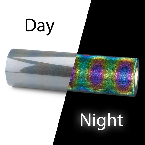 ESSMO™ Topographical Map Rainbow Reflective Heat Transfer Vinyl HTV RR08