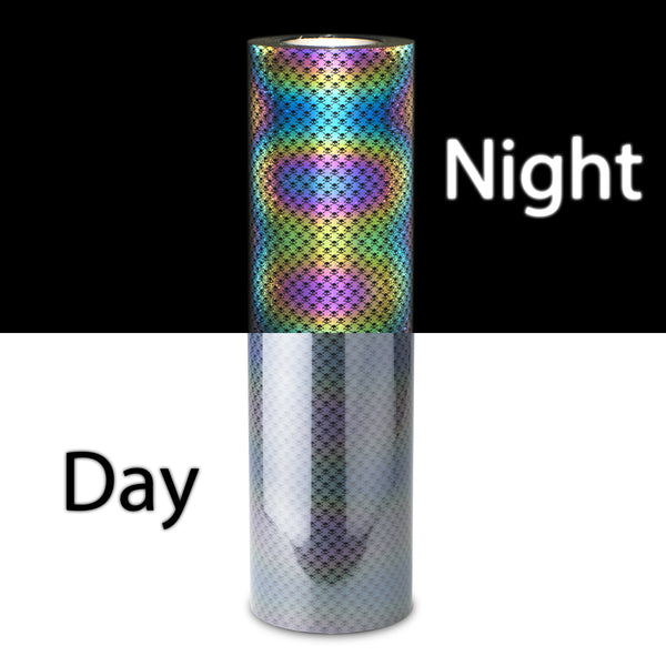 ESSMO™ Skull Rainbow Reflective Heat Transfer Vinyl HTV RR09