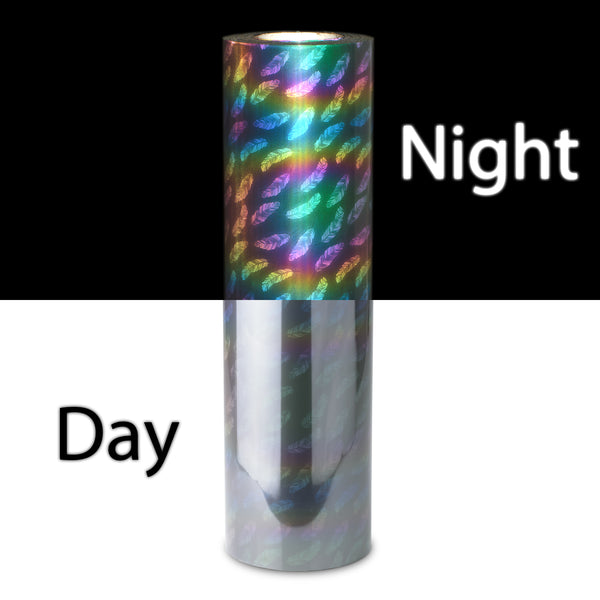 ESSMO™ Feather Rainbow Reflective Heat Transfer Vinyl HTV RR13