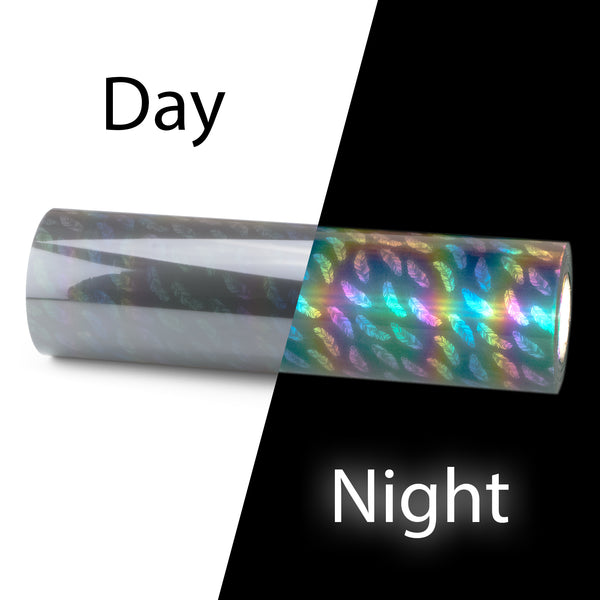 ESSMO™ Feather Rainbow Reflective Heat Transfer Vinyl HTV RR13
