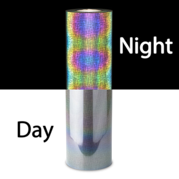 ESSMO™ Criss Cross Pattern Rainbow Reflective Heat Transfer Vinyl HTV RR20