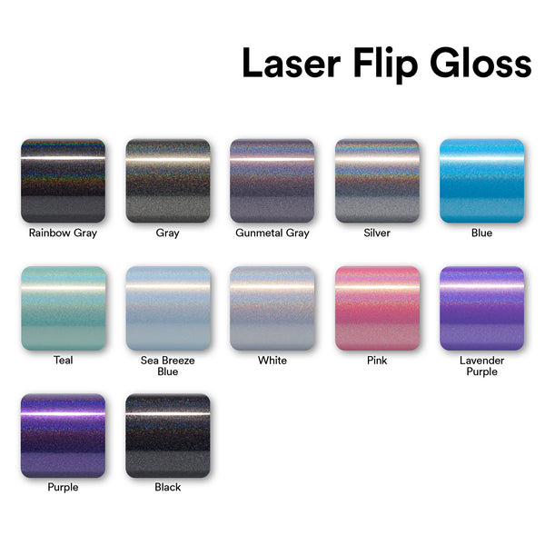 Laser Flip Gloss Purple Metallic Psychedelic Rainbow Holographic Vinyl Wrap