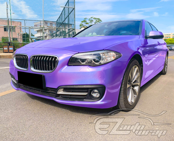Laser Flip Gloss Lavender Purple Metallic Psychedelic Rainbow Holographic Vinyl Wrap