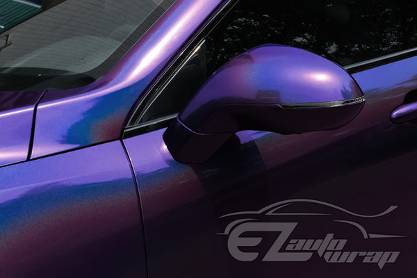 Laser Flip Gloss Purple Metallic Psychedelic Rainbow Holographic Vinyl Wrap