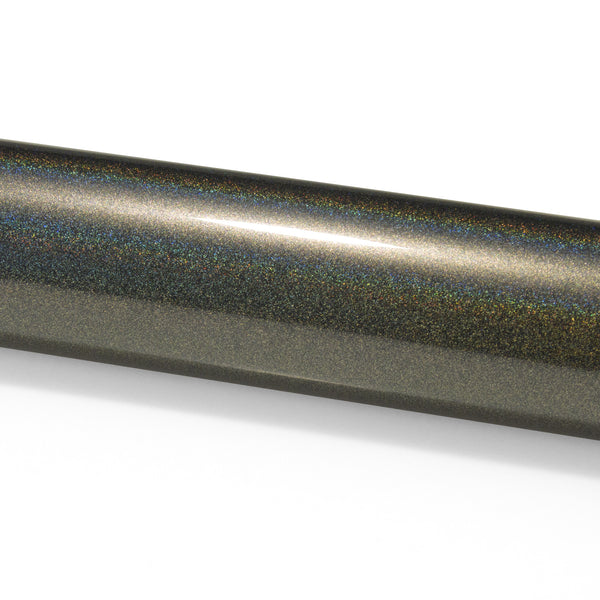 Laser Flip Gloss Gray Metallic Psychedelic Rainbow Holographic Vinyl Wrap