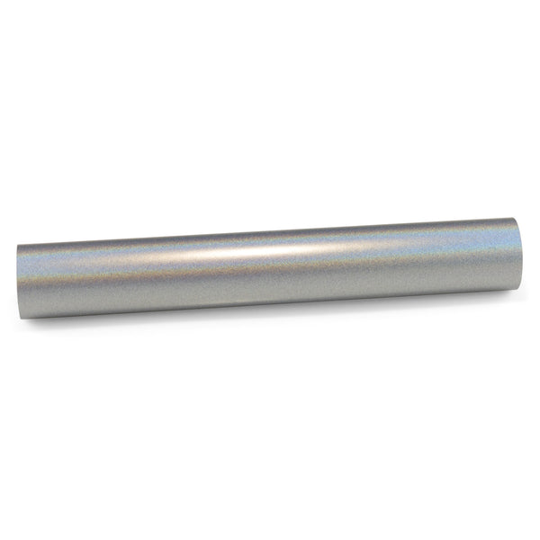 Laser Flip Satin Silver Metallic Psychedelic Holographic Vinyl Wrap