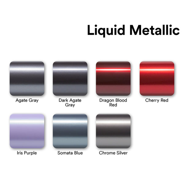 Liquid Metallic Cherry Red Gray Vinyl Wrap