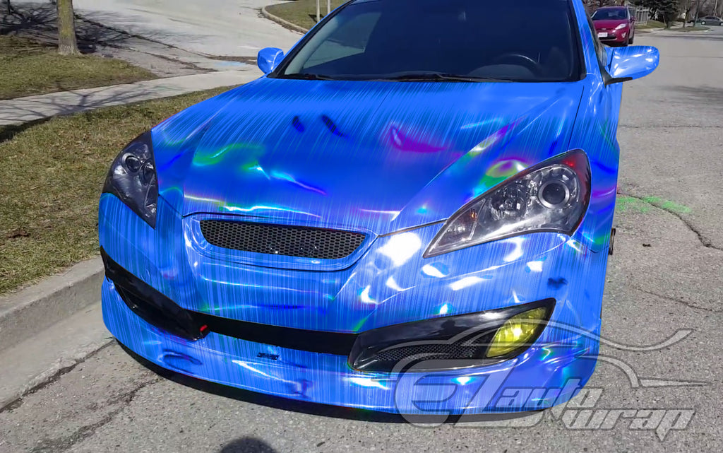 Holographic Brushed Aluminum Silver Rainbow Vinyl Wrap – EzAuto Wrap