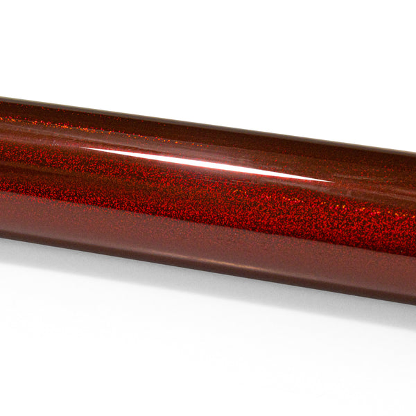 Holographic Glitter Burgundy Rainbow Vinyl Wrap