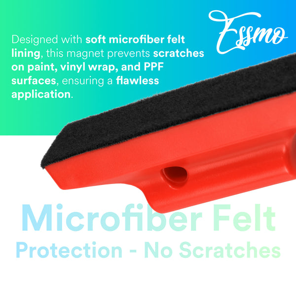 ESSMO Magnet Bar Car Vinyl Wrap Holder Rubber Coated