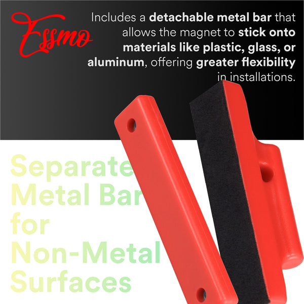 ESSMO Magnet Bar Car Vinyl Wrap Holder Rubber Coated