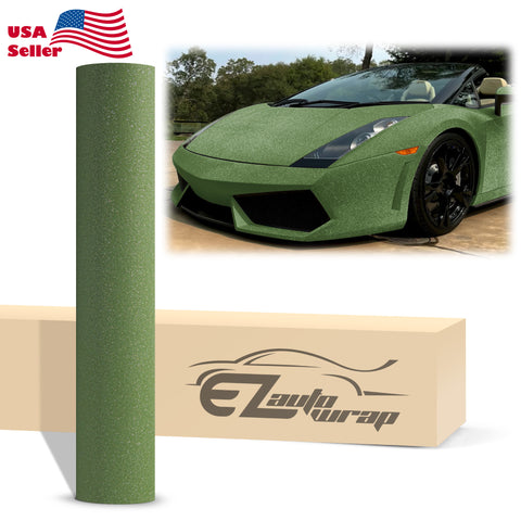 Matte Glitter Army Green Vinyl Wrap