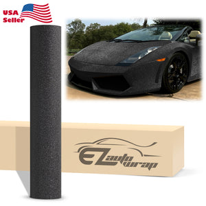 Matte Glitter Black Vinyl Wrap