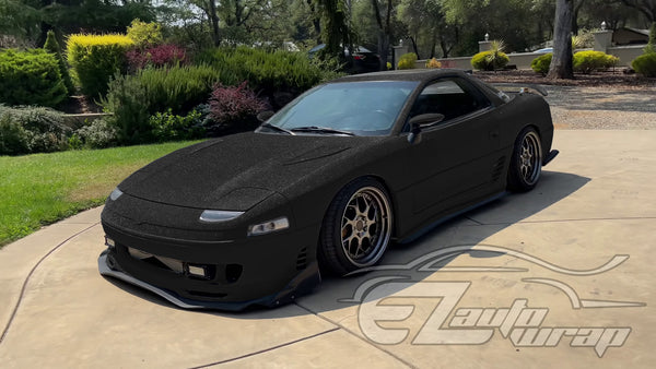 Matte Glitter Black Vinyl Wrap