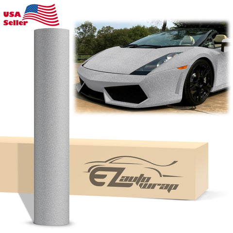 Matte Glitter Gray Vinyl Wrap