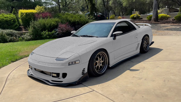 Matte Glitter Gray Vinyl Wrap