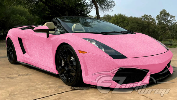 Matte Glitter Pink Vinyl Wrap