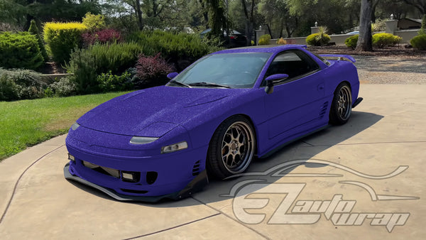 Matte Glitter Purple Vinyl Wrap