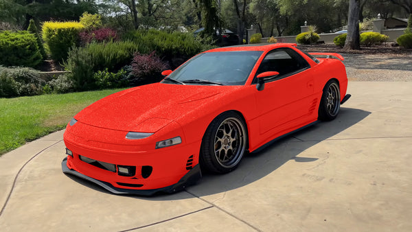 Matte Glitter Red Vinyl Wrap