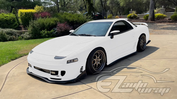 Matte Glitter White Vinyl Wrap