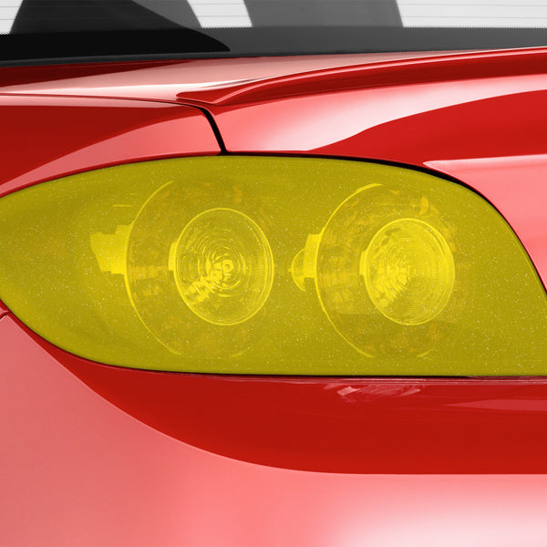 Tint Glitter Golden Yellow Matte Taillight Headlight Tint Film