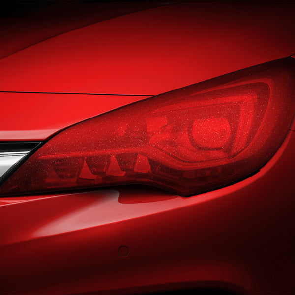 Tint Glitter Red Matte Taillight Headlight Tint Film