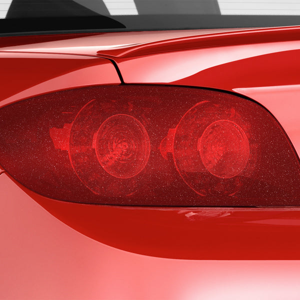 Tint Glitter Red Matte Taillight Headlight Tint Film