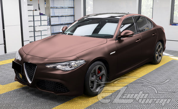Matte Metallic Blackish Red Vinyl Wrap