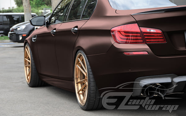 Matte Metallic Blackish Red Vinyl Wrap
