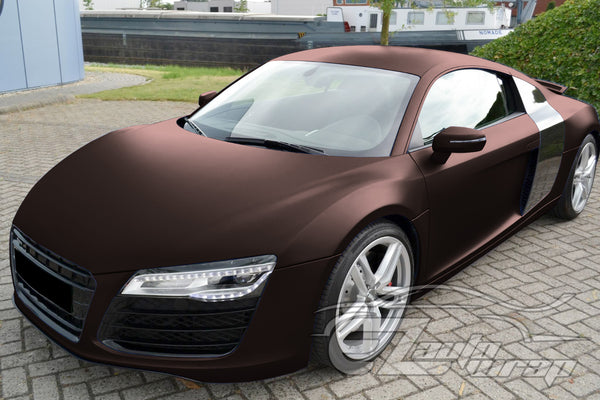 Matte Metallic Blackish Red Vinyl Wrap