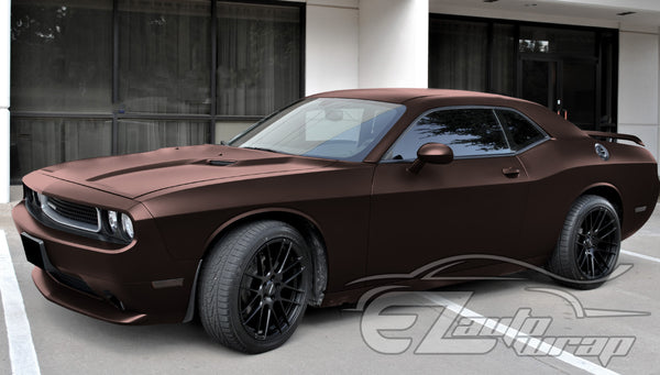 Matte Metallic Blackish Red Vinyl Wrap