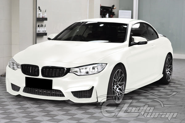 Matte Metallic Satin Pearl White Vinyl Wrap