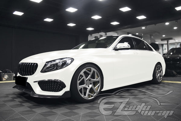 Matte Metallic Satin Pearl White Vinyl Wrap