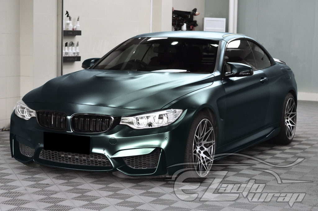 Matte Metallic Satin Pearl Dark Green Vinyl Wrap – EzAuto Wrap