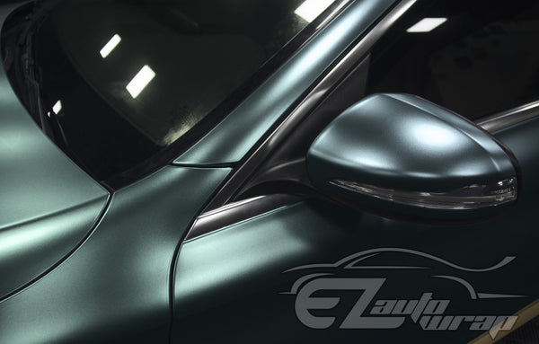 Matte Metallic Satin Pearl Dark Green Vinyl Wrap