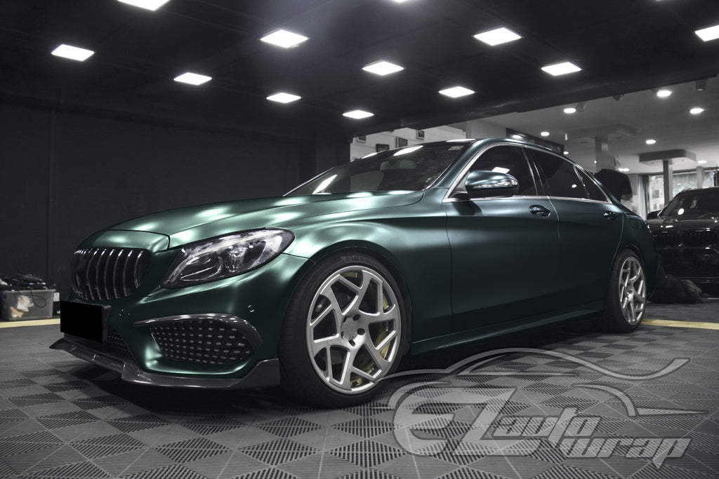 Matte Metallic Satin Pearl Dark Green Vinyl Wrap – EzAuto Wrap