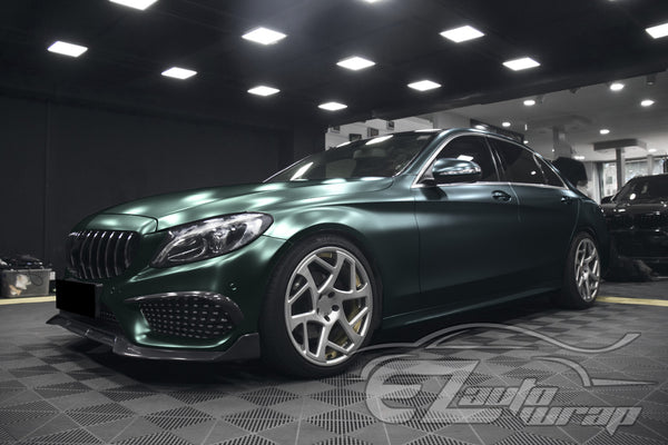 Matte Metallic Satin Pearl Dark Green Vinyl Wrap