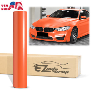 Matte Metallic Satin Pearl Orange Vinyl Wrap