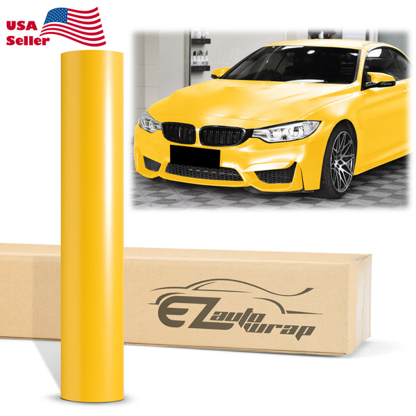 Matte Metallic Satin Pearl Yellow Vinyl Wrap