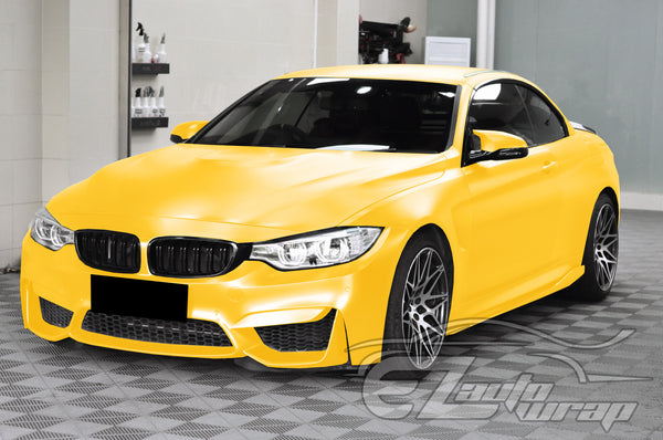Matte Metallic Satin Pearl Yellow Vinyl Wrap