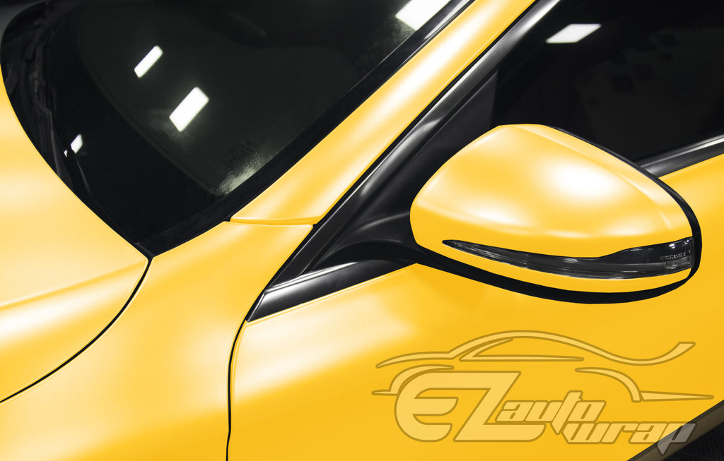 Matte Yellow Car Paint